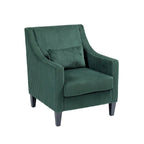 Fauteuil Emerald Modern 26.8 avec pieds en bois d'hévéa