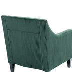 Fauteuil Emerald Modern 26.8 avec pieds en bois d'hévéa