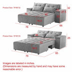 Canapé 3 places en velours côtelé modulable Emerson avec rangement et design personnalisable