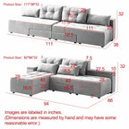 Canapé 3 places en velours côtelé modulable Emerson avec rangement et design personnalisable