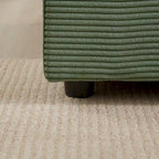 Canapé 3 places en velours côtelé modulable Emerson avec rangement et design personnalisable