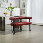 Canapé deux places moderne en tissu chenille avec accoudoirs et pieds en métal pour salon