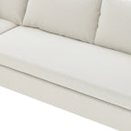 Canapé modulaire sectionnel en forme de U en chenille 116, 8 places