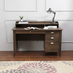 Bureau d'écriture de 53 pouces de large avec huche pour bureau à domicile