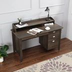 Bureau d'écriture de 53 pouces de large avec huche pour bureau à domicile