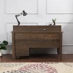 Bureau d'écriture de 53 pouces de large avec huche pour bureau à domicile