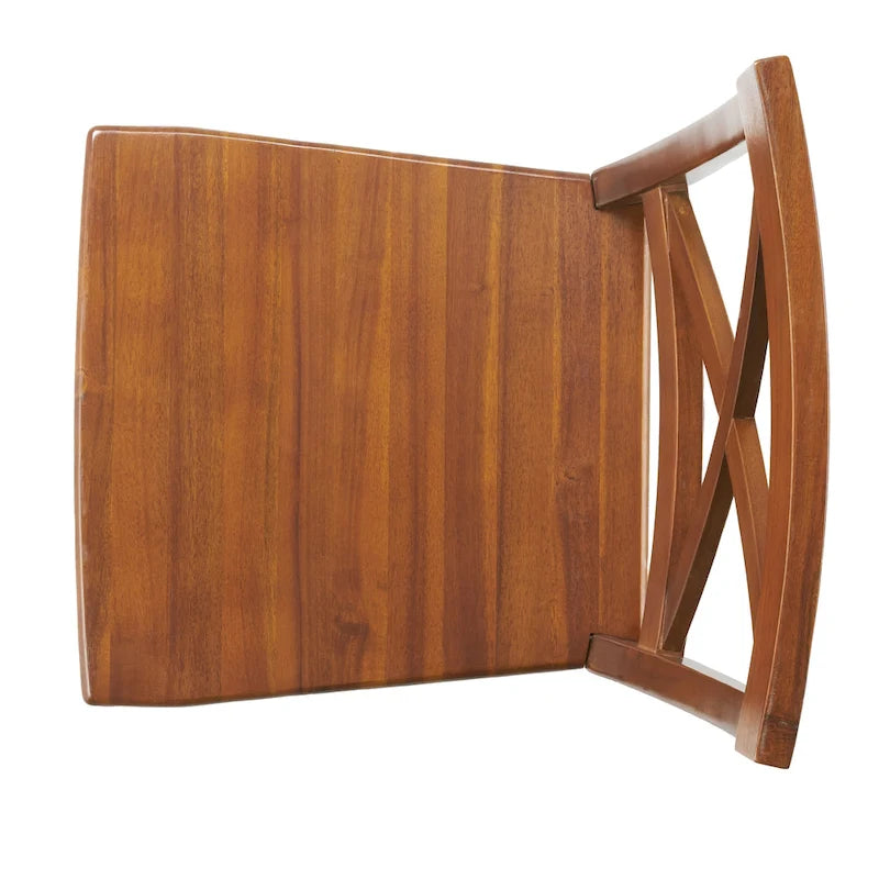 Chaises de salle à manger Rovie en bois d'acacia (lot de 2)
