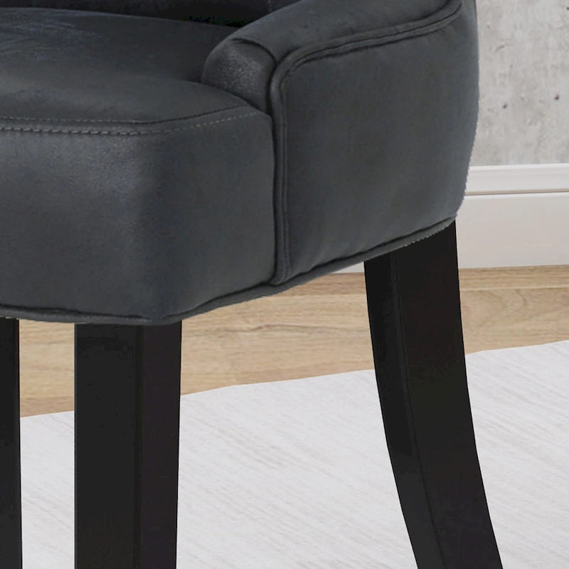 Chaises de salle à manger Hayden traditionnelles en microfibre (lot de 2)
