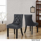 Chaises de salle à manger Hayden traditionnelles en microfibre (lot de 2)
