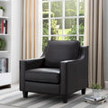 Fauteuil Club Rembourré en Vinyle Kayn Contemporary