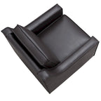 Fauteuil Club Rembourré en Vinyle Kayn Contemporary