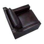 Fauteuil Club Rembourré en Vinyle Kayn Contemporary