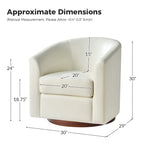 Lot de 2 chaises Haley Modernes pivotantes en similicuir avec base en bois massif