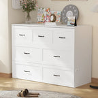 Armoire-lit moderne en bois blanc, commode et armoire 2-en-1