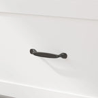 Armoire-lit moderne en bois blanc, commode et armoire 2-en-1