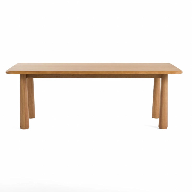 Table à manger rectangulaire moderne 87 en acacia naturel – Beige