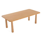 Table à manger rectangulaire moderne 87 en acacia naturel – Beige