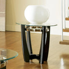Tables d'appoint Mandalay à plateau en verre (lot de 3)