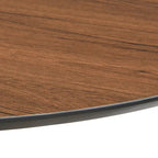 Ensemble de salle à manger rond 5 pièces en velours Kavitt de style moderne du milieu du siècle