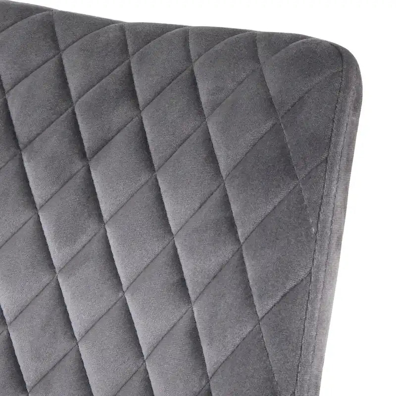 Ensemble de salle à manger rond 5 pièces en velours Kavitt de style moderne du milieu du siècle