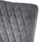 Ensemble de salle à manger rond 5 pièces en velours Kavitt de style moderne du milieu du siècle
