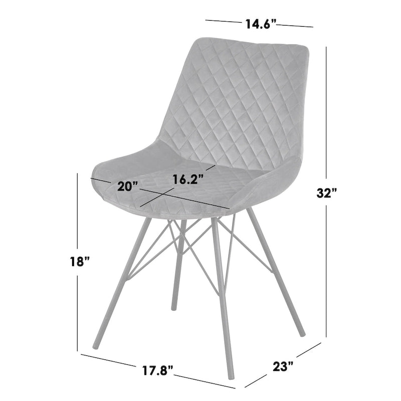 Ensemble de salle à manger rond 5 pièces en velours Kavitt de style moderne du milieu du siècle
