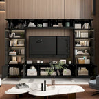 Meuble TV mural avec étagères pour téléviseurs jusqu'à 70 pouces, Console moderne