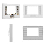 Meuble TV mural avec étagères pour téléviseurs jusqu'à 70 pouces, Console moderne