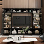 Meuble TV mural avec étagères pour téléviseurs jusqu'à 70 pouces, Console moderne