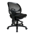 Chaise de travail ergonomique sans accoudoirs avec dossier