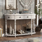 52 tables consoles courbes modernes et contemporaines pour canapé, table d'entrée pour couloir, salon avec 4 tiroirs et 1 étagère