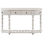 52 tables consoles courbes modernes et contemporaines pour canapé, table d'entrée pour couloir, salon avec 4 tiroirs et 1 étagère