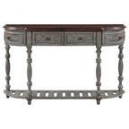 52 tables consoles courbes modernes et contemporaines pour canapé, table d'entrée pour couloir, salon avec 4 tiroirs et 1 étagère