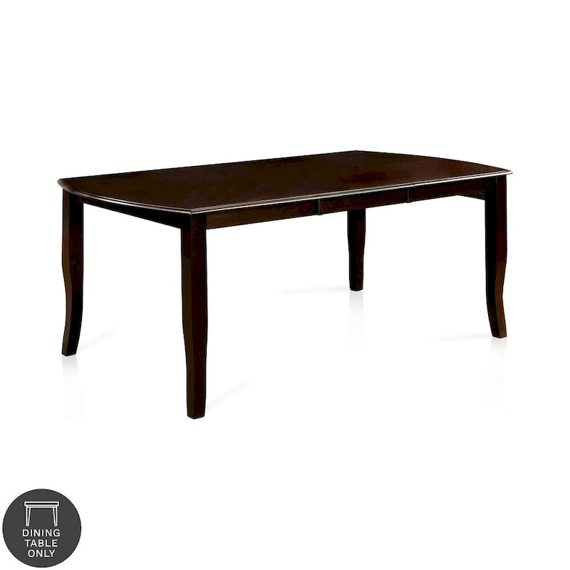 Table à manger extensible en bois Zita Espresso de 72 pouces
