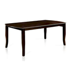 Table à manger extensible en bois Zita Espresso de 72 pouces