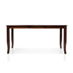 Table à manger extensible en bois Zita Espresso de 72 pouces