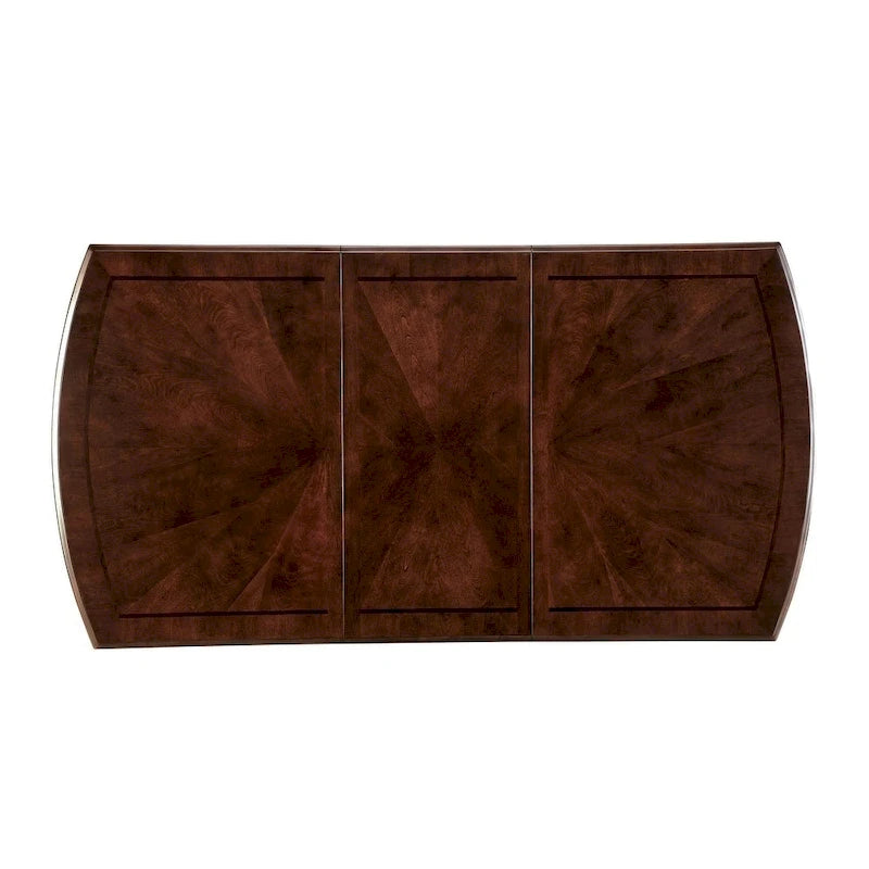 Table à manger extensible en bois Zita Espresso de 72 pouces