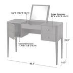 Ensemble bureau et tabouret Parc Vanity