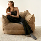 Canapé paresseux, pouf, canapé avec pouf repose-pieds