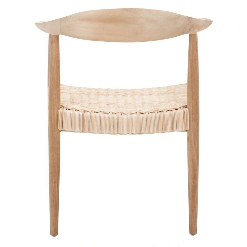 Fauteuil d'appoint Wilda en rotin et corde - 24,8 L x 18,9 P x 30,7 H
