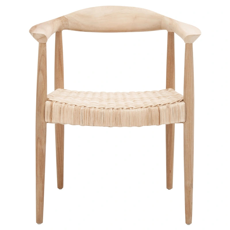Fauteuil d'appoint Wilda en rotin et corde - 24,8 L x 18,9 P x 30,7 H