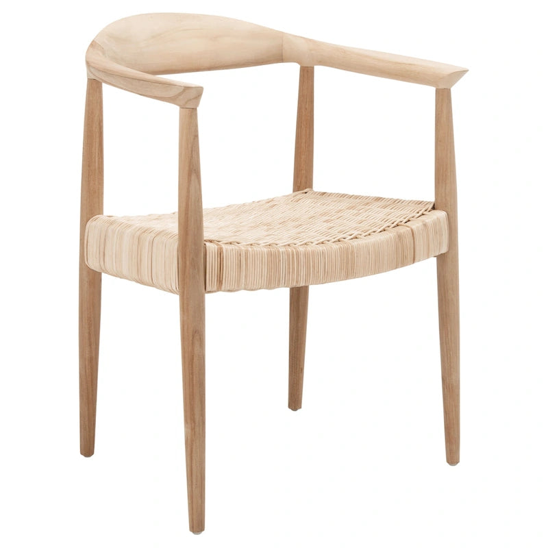 Fauteuil d'appoint Wilda en rotin et corde - 24,8 L x 18,9 P x 30,7 H