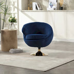 Fauteuils d'appoint pivotants à 360 degrés en velours côté gauche
