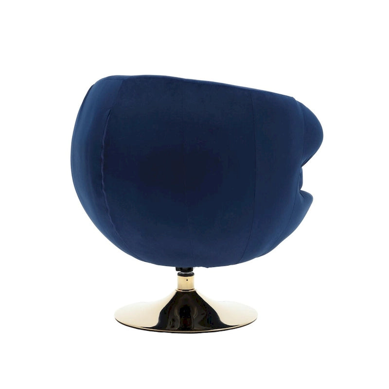 Fauteuils d'appoint pivotants à 360 degrés en velours côté gauche
