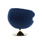 Fauteuils d'appoint pivotants à 360 degrés en velours côté gauche