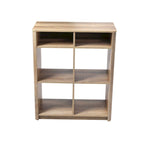 Étagère de table console avec 4 compartiments de rangement cubiques