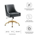 Chaise de bureau Discern Performance en velours
