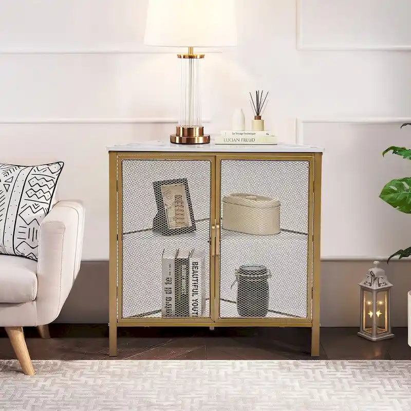 Table d'angle moderne triangulaire à 3 niveaux avec 2 portes pour salon, chambre, bureau