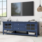 Meuble TV pour téléviseurs jusqu'à 60", Centre de divertissement avec espace de rangement multifonctionnel, Meuble TV au design moderne, Console multimédia