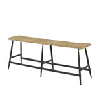 Banc d'intérieur Metal Slim - Marron